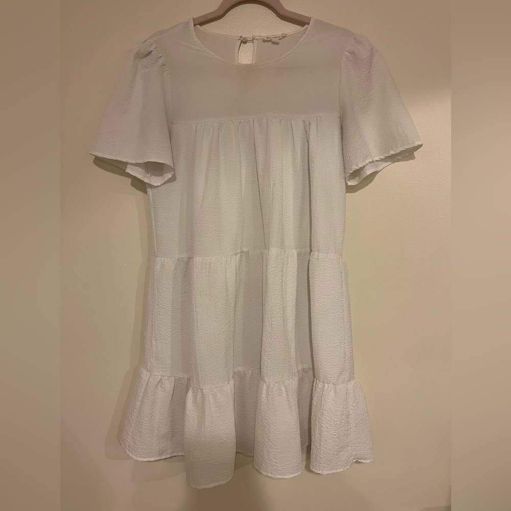 Blu Pepper White Babydoll Sundress